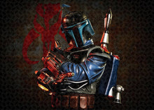 Load image into Gallery viewer, Jango Fett - Mandolorian Crest Portrait - Puzzle