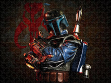 Load image into Gallery viewer, Jango Fett - Mandolorian Crest Portrait - Puzzle
