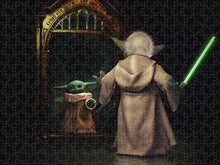 Load image into Gallery viewer, Yoda, Baby Yoda Vs. Harry Potter - Puzzle
