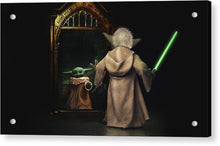 Load image into Gallery viewer, Yoda, Baby Yoda Vs. Harry Potter - Acrylic Print
