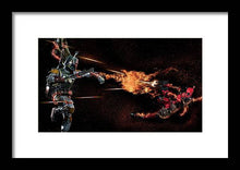 Load image into Gallery viewer, Bobba Fett Vs. Deadpool - Framed Print
