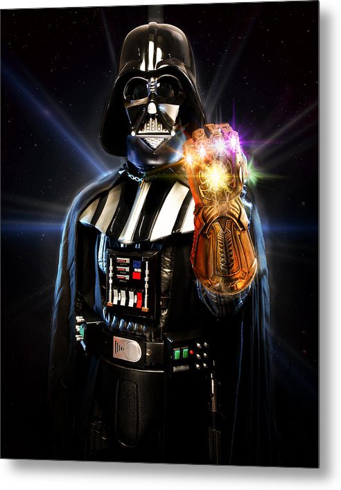 Darth Vader Infinity Gauntlet - Metal Print