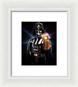 Darth Vader Infinity Gauntlet  - Framed Print