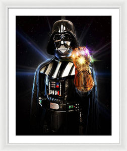Darth Vader Infinity Gauntlet  - Framed Print