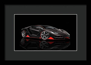Lamborghini Centenario - Framed Print
