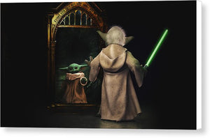Yoda, Baby Yoda Vs. Harry Potter - Canvas Print